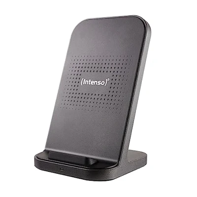 Abbildung von Intenso Wireless Charger BSA2 schwarz, 15W, 10W &amp; 7,5W Schnelllademodus, Induktive Ladestation, Qi Zertifiziert, kompatibel mit iPhone, Samsung und mehr