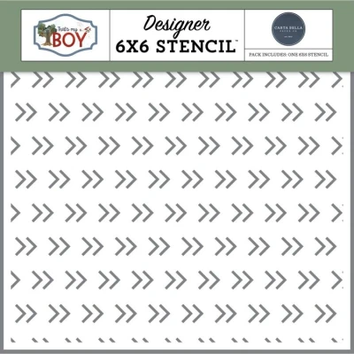 Abbildung von Carta Bella That&#039;s My Boy Stencil Awesome Kid Arrows (CBB419035)
