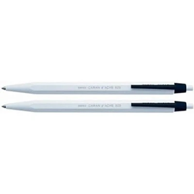 Abbildung von Caran d&#039;Ache Druckkugelschreiber Set 825 2tlg. Plastik Grau Schwarz Schriftfarbe Blister Verpackung, Maße: circa 14 cm, 0825.109, Mehrfarbig, 14cm