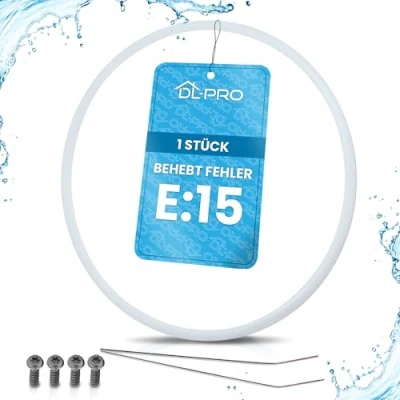 Abbildung von DL pro Pumpentopfdichtung 182mm Set für Fehler E15 in Siemens Bosch Neff Geschirrspüler Ersatz 12005744 12005317 Reparatursatz inkl. Dichtung Draht Schrauben