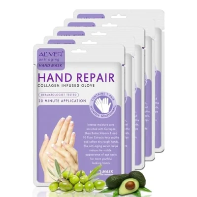 Abbildung von ALIVER Handcreme Pflegecreme Handpflege Handmaske Anti Falten Aliver, 5 tlg.