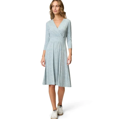 Abbildung von zero MIT Wickeloptik Freizeitkleid, Damen, Größe: 34, Bluecream