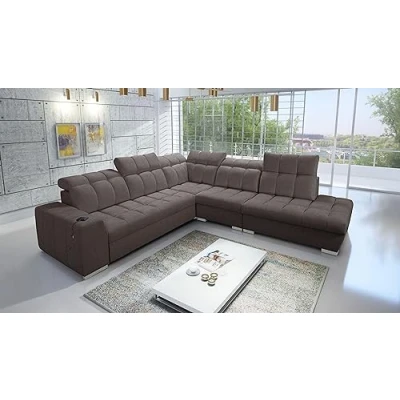 Abbildung von All4All Ecksofa mit Schlaffunktion Piaggio IX 285x300cm Sofa Bettkasten Schlafsofa L Form Eckcouch Couch Sofaeck Bett Wohnzimmer Terra 26 Seite Rechts