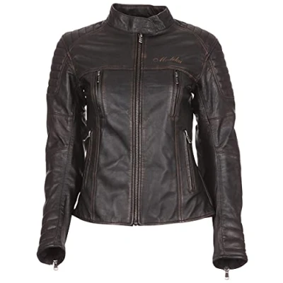 Abbildung von Modeka Kalea Damen Lederjacke (Black,52)