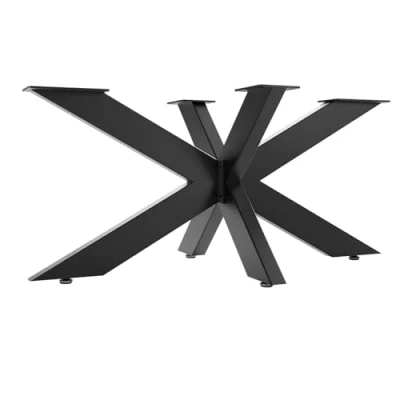 Abbildung von SO TECH® Tischgestell SPIDER Schwerlast Tischbeine Tischfüße, einfache Montage, H430 x B580 L980 mm (Couchtisch) schwarz