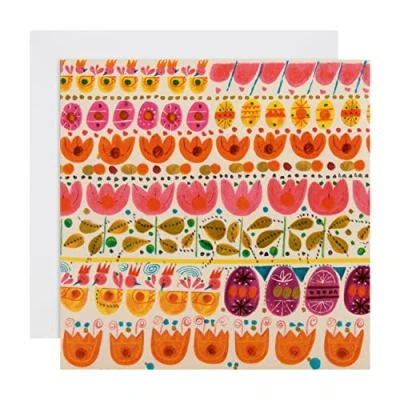 Abbildung von Hallmark Leere Osterkarte modernes mehrfarbiges Muster Design