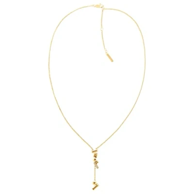 Abbildung von Calvin Klein Halskette für Damen Kollektion LUSTER Gelbgold 35000232