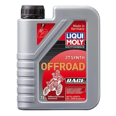 Abbildung von Liqui Moly Motorbike 2T Synth Offroad Race, 1 L, Vollsynthetisches High Performance Motoröl, Art. Nr.: 3063, farblos
