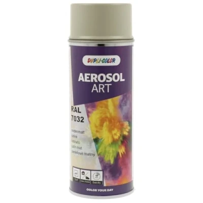 Abbildung von Dupli Color 668715 AEROSOL ART RAL 7032 kieselgrau seidenmatt 400 ml