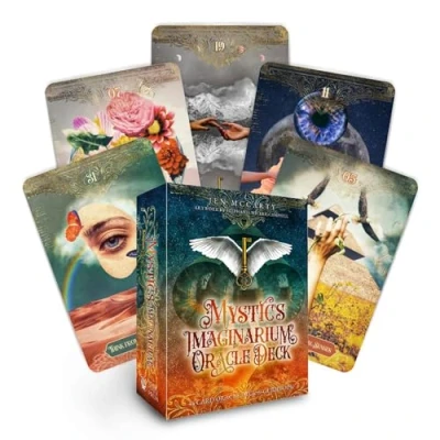 Abbildung von Mystic&#039;s Imaginarium Oracle Deck: 44 Full color Cards and 90 page Guidebook)
