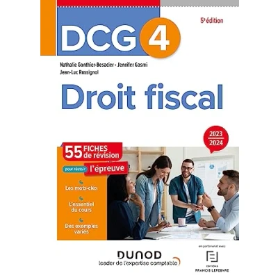 Abbildung von DCG 4 Droit fiscal Fiches 2023 2024: de révision