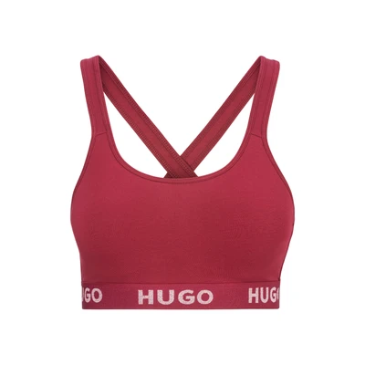 Abbildung von HUGO Underwear Bralette BH &quot;BRALETTE PADDED SPOR&quot;, mit Logo auf dem Bund