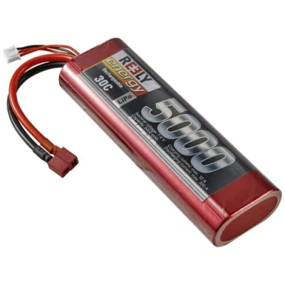 Abbildung von Reely Modellbau Akkupack (LiPo) 7.4 V 5000 mAh Zellen Zahl: 2 30 C Stick Hardcase T Stecksystem