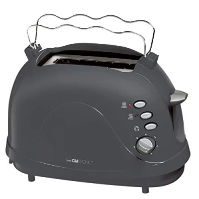 Abbildung von Clatronic Toaster TA3565 mit Brötchenaufsatz Grau, 700 W