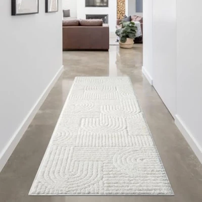 Abbildung von Carpet City Hochflor Teppich &quot;FOCUS765&quot;, rechteckig, Boho Teppich, Hochtief Muster/ 3D Effekt, für Wohnzimmer, Schlafzimmer