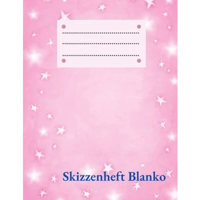 Abbildung von Skizzenheft Blanko: blanko A4 mit 115+ Seiten zum Zeichnen Sketchbook Kladde Notizbuch für Mädchen