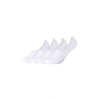 Abbildung von camano Online Comfort Laser CUT Footies Unisex 4 PACK Socken, Damen, Größe: 35 38, White