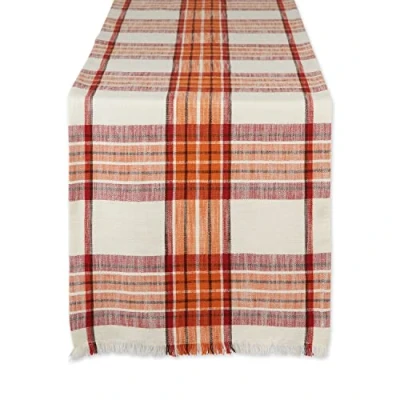 Abbildung von DII Kürbis Spice Plaid Collection Tischplatte, Baumwolle, Table Runner, 14x72