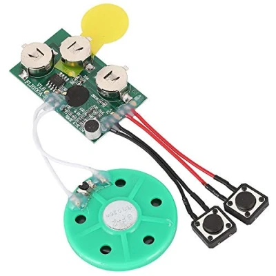 Abbildung von Goshyda Grußkarten Chip, 120 Sekunden beschreibbares Voice Sound Chip Modul für selbstgemachte Grußkarten, Geschenkboxen, Einladungen, handgefertigte Produkte usw.