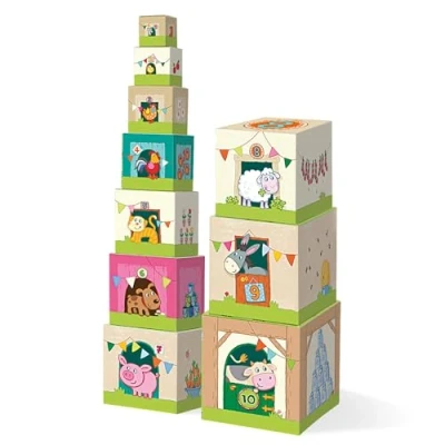 Abbildung von HABA AUF DEM LAND Blockspielzeug für Kinder, Größe: One Size, Multi coloured