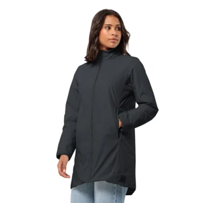 Abbildung von Jack Wolfskin Textor Regenjacke / wasserabweisende Jacke, Damen, Größe: XL, Phantom
