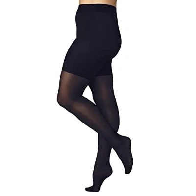 Abbildung von FALKE Damen Beauty Plus 50 DEN W TI halb Blickdicht einfarbig 1 Stück Strumpfhose, Schwarz (Black 3009) F, Long