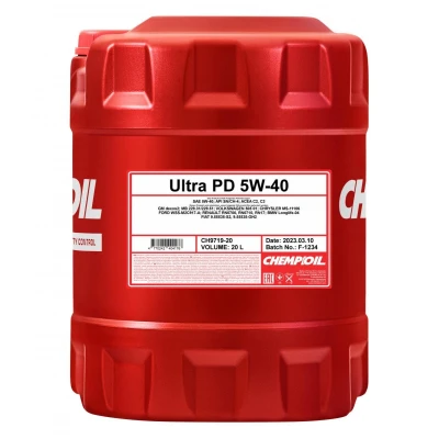 Abbildung von Chempioil Ultra PD 5W 40 20l Motoröl CH9719 20 BMW: 5 Touring, 3 Limousine, MERCEDES BENZ: CLA Coupe, Sprinter 3.5 T Kastenwagen