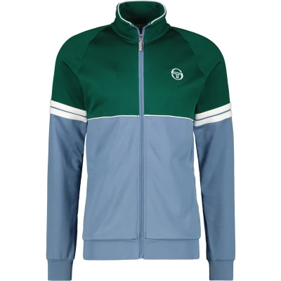 Abbildung von Sergio Tacchini Orion Track Trainingsjacke, Herren, Größe: Large, Rainforest coronet blue gardenia
