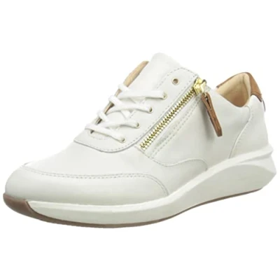 Abbildung von Clarks Sneaker low, Damen, Größe: 39.5, Weiß Schuhe