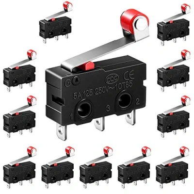 Abbildung von Mikroschalter Endschalter 12Stk 125 250 V 5A SPDT 1NO 1NC Micro Switch 3 Pins