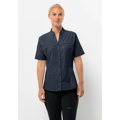 Abbildung von Jack Wolfskin Norbo Hemdbluse, Damen, Größe: Small, Night blue checks