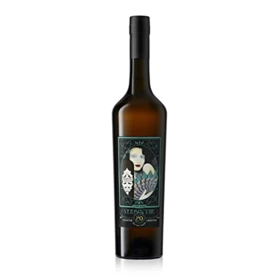 Abbildung von Absinth, &quot;Versinthe Classique 20ans&quot; aus der Provence, Frankreich, Geschenkbox mit Absinthlöffel. 0,7 L, 45 % Vol.