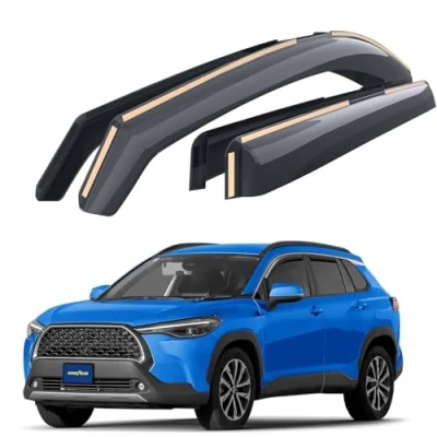 Abbildung von Goodyear Windabweiser für/kompatible mit Toyota Corolla Cross 2022 2024 Autofenster Regenschutz, Regenabweiser, Integrierte Deflektoren, 4 Stück