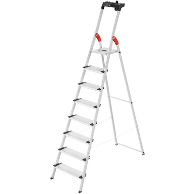 Abbildung von Hailo Stehleiter &quot;L80 ComfortLine&quot;, Alu Sicherheits 8 Stufen
