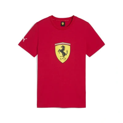 Abbildung von Puma Scuderia Ferrari RACE BIG Shield Tshirt print für Kinder, Größe: 152, Rosso corsa