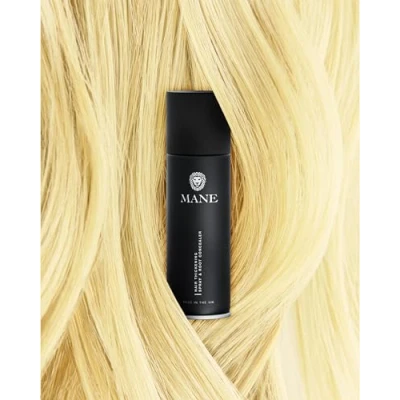 Abbildung von Blond Hair Thickening Spray with added shine by Mane UK for Loss and Thinning to cover roots.