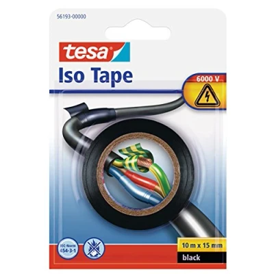 Abbildung von 12 x Tesa Isolierband 15mmx10m schwarz