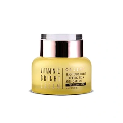 Abbildung von ORJENA Vitamin C Bright Cream Aufhellende Wirkung, strahlende Haut, Anti Oxidant für alle Hauttypen, 500 ml Nettogewicht