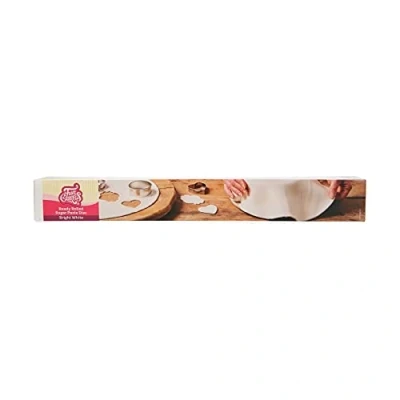 Abbildung von FunCakes Ausgerollte Rollfondant Disc Hellweiß: Köstliches Vanille Aroma, bereits gerollt, einfach zu verwenden, perfekt für die Kuchendekoration, 430 g