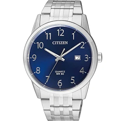 Abbildung von Citizen Quarzuhr BI5000 52L, Armbanduhr, Herrenuhr, Damenuhr, Edelstahlarmband, Datum