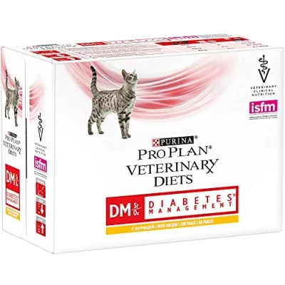 Abbildung von Pro Plan Veterinary Diets Huhn Diabetes Management Katze Doppelpack 2 x 10 85 g Frischebeutel Regulierung der Glukoseversorgung mit niedrigem Kohlehydratgehalt