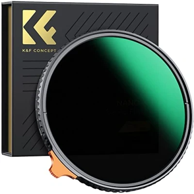 Abbildung von K&amp;F Concept Nano X 49mm ND Filter Variabler Graufilter ND2 400 (1 9 Stop) Vario mit Filtertasche