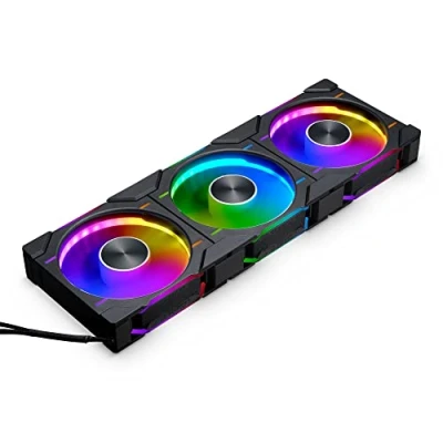 Abbildung von Phanteks D30 PWM Regular Airflow D RGB Lüfter, 3er Pack 120 mm, schwarz