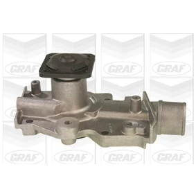 Abbildung von GRAF PA501 Wasserpumpe mit Dichtung mechanisch Gusseisen für Zahnriementrieb FORD: FIESTA 3, Escort 5 Schrägheck, 6 Cabrio