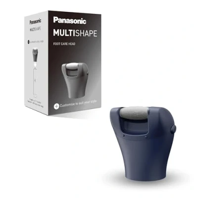 Abbildung von Panasonic ER CFC1 A503 MULTISHAPE [Modulares System für die Körperpflege] Pediküre Kopf, elektrische Fußfeile, Harthautentferner, Mikro Keramik, Schwarz