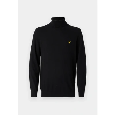 Abbildung von Lyle &amp; Scott Turtleneck Jumper Strickpullover, Herren, Größe: Small, Jet black