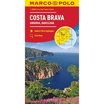 Abbildung von MARCO POLO Regionalkarte Costa Brava, Andorra, Perpignan, Barcelona 1:200.000