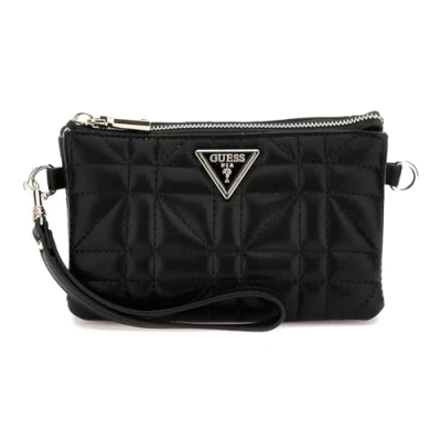 Abbildung von Guess Latona MINI TOP ZIP Umhängetasche, Damen, Größe: One Size, Black