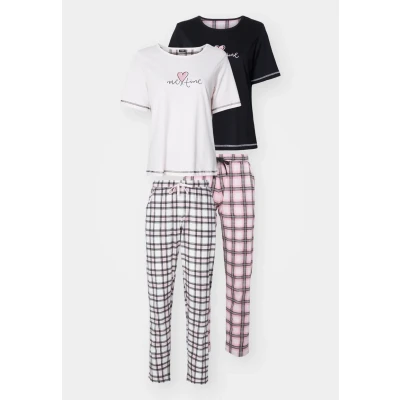 Abbildung von Lascana Nachtwäsche Set, Damen, Größe: 32/34, Black rose