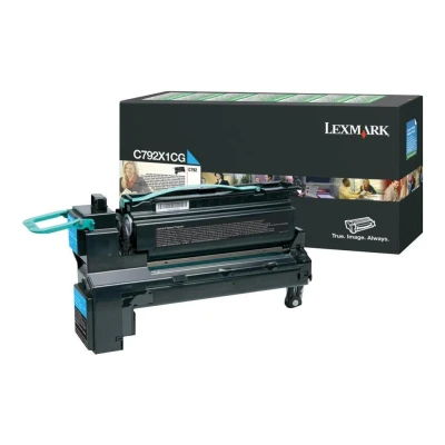 Abbildung von Lexmark C792X1CG Cyan Toner Extra hohe Kapazität